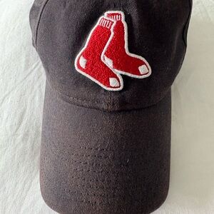 9TWENTY Black Cap with Red Sox Logo